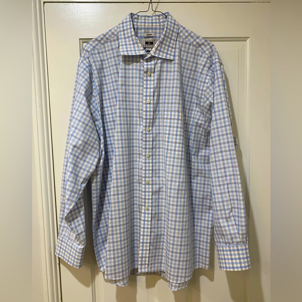Joseph Abboud non iron classic fit Mens button down collared dress shirt